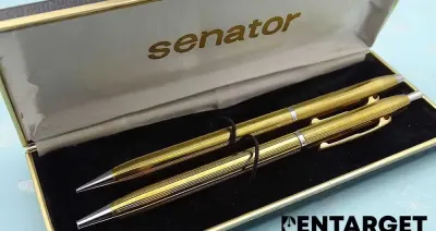 1980, DE, SENATOR GOLD PLATED 2in1 zestaw — praca PenTarget, Gdańsk