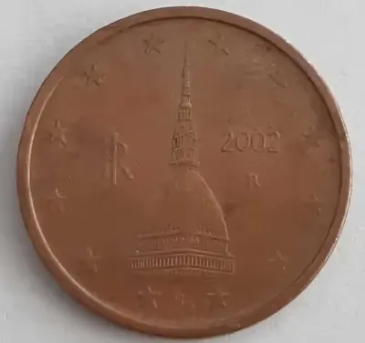 2 euro cent 2002 Włochy rzadka moneta — praca Agnieszka, Gdańsk