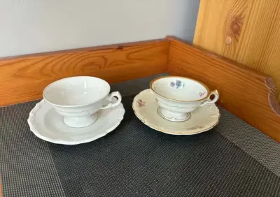 2 Filiżanki Porcelana - KPM oraz Wałbrzych — praca Krzysztof, Gdańsk