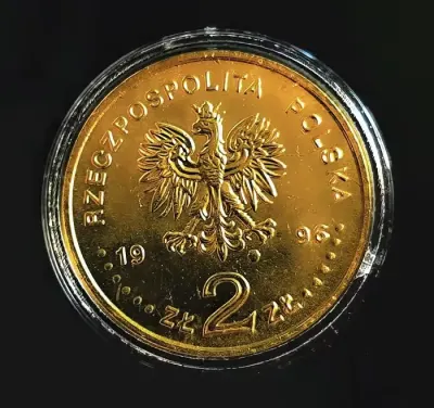 2 ZŁ ZYGMUNT II AUGUST 1996 r. – Najrzadsza Dwuzłotówka III RP – Kapsel — praca martus195, Wrocław