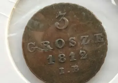 3 grosze trojak 1812 — praca Artur, Wrocław