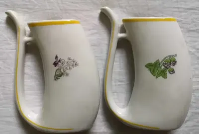 3 x pijałka porcelana Ćmielów uzdrowiska polskie — praca Marcin, Poznań