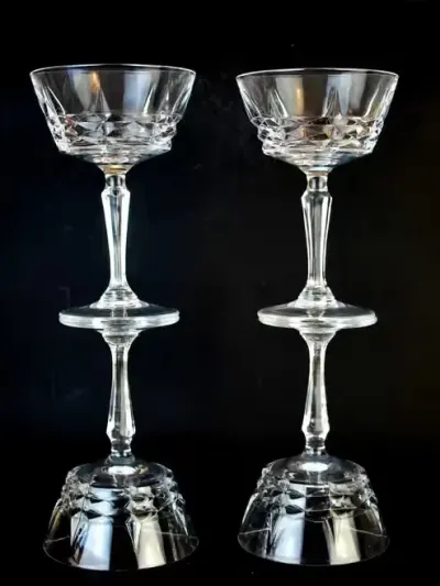 4 kryształowe kieliszki vintage Cristal D'Arques - Durand — praca Agnieszka, Poznań