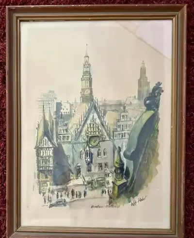 Akwarela Breslau - Wrocław — praca Andrzej, Wrocław
