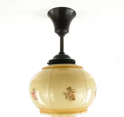 *** ART DECO lampa sufitowa lampion plafon — praca Łukasz, Kraków