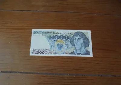 banknot Polski 1000 zł 1982 FF nr 01x0327 stan bankowy UNC [b497] — praca waldek, Wrocław