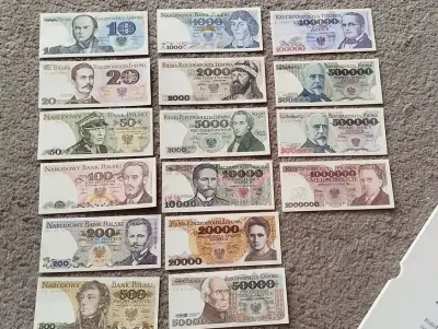 Banknoty z przed denominacji PRL — praca Krzysztof, Szczecin