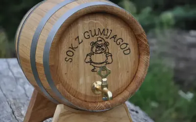 Beczka Dębowa Na Alkohol Z Kranikiem 5l Wino Bimber Whisky Nalewki — praca Jakub, Wrocław