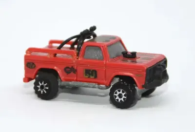 Burnin' Key Cars Kidco 1982 1:64 model metalowy resorak vintage pickup terenowy — praca RIIDII, Wrocław