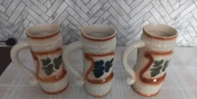 Ceramiczne kufle do piwa 3 szt. — praca Alicja, Warszawa