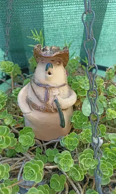Ceramiczny jeżyk kowboj — praca Joanna, Kraków