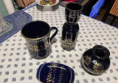 ceramika wazoniki cobalt — praca Ewa, Warszawa