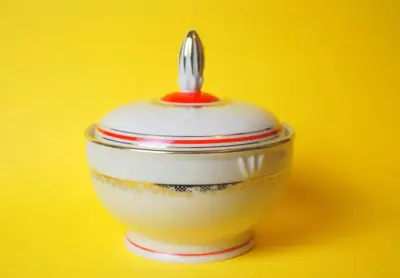 Cukiernica bomboniera art deco Kahla vintage retro — praca Agnieszka, Poznań