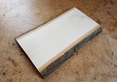Deska lipowa z korą 30x12,5x2,5cm rzeźba, ikony, decoupage — praca drewnolipowe, Łódź