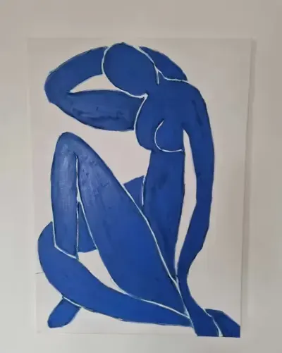 Duża reprodukcja obrazu Henri Matisse Blue Nude ręcznie malowana akryl na płótnie — praca Kinga, Warszawa
