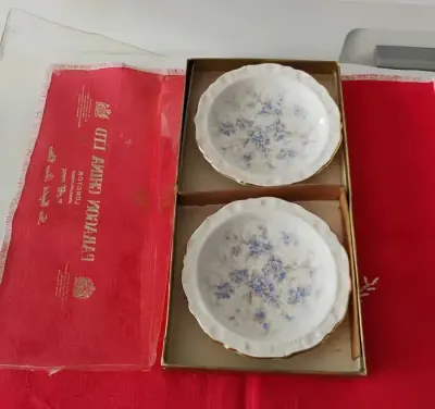 Dwa małe talerzyki - konfiturówki Paragon Petit Fleurs England — praca Edyta, Poznań