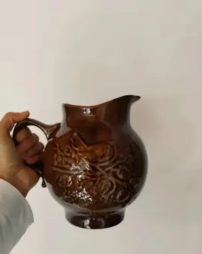 Dzban porcelit w ptasi motyw — praca Aga, Wrocław
