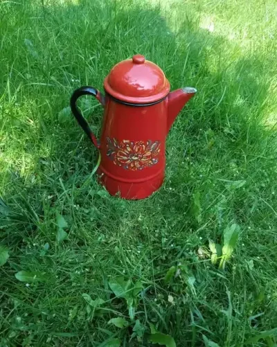 dzbanek PRL metalowy — praca agnieszka011964, Poznań