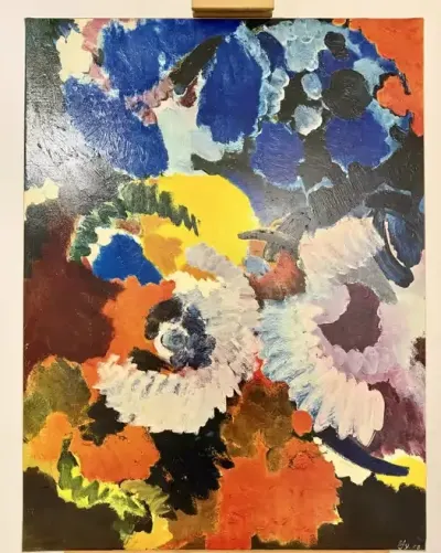 Ernst Wilhelm NAY Akkord in Rot und Blau Luksusowe Faksymile Obpacher — praca ArtCollector, Szczecin