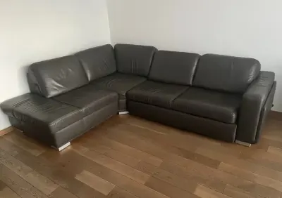 Etap sofa naroznik rozkladany, pojemnik, skóra — praca Aneta, Kraków