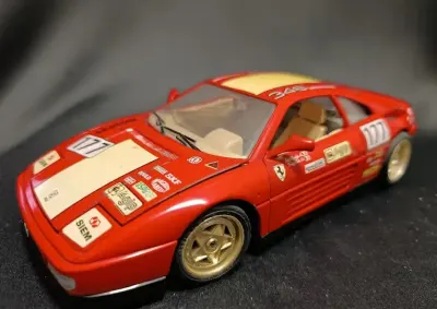 Ferrari 348tb 1989 samochód METALOWY model BURAGO 1/18 — praca Tetiana, Wrocław