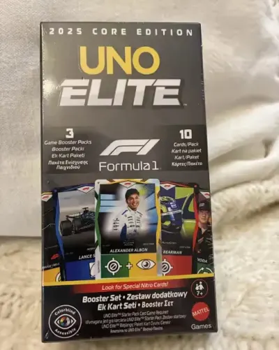 Formuła 1 Booster Set 2025 Uno Elite Mattel — praca MarekT, Poznań