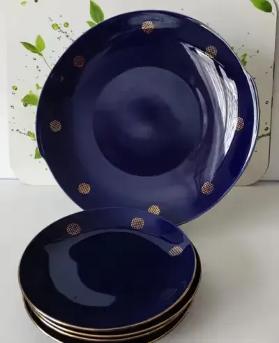 Garnitur deserowy Chodzież piękny stary porcelit — praca Marzena, Kraków