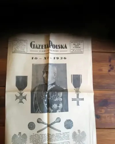 Gazeta Polska z 1936 roku — praca Wojtek LJUBOMIR, Łódź