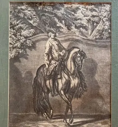Grafika Ridinger - jeździectwo XIXw 48x38 — praca Rosalia, Poznań
