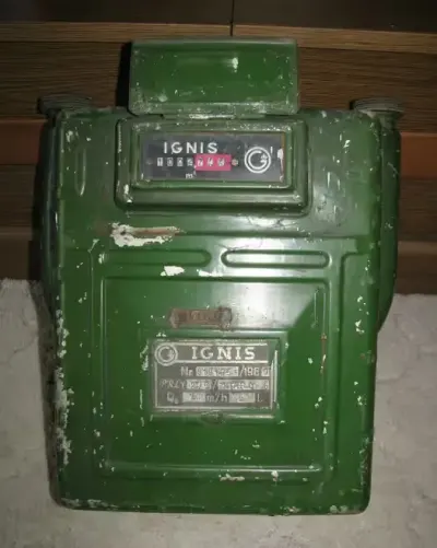 Ignis stary licznik gazowy 1960 — praca Piotr, Łódź