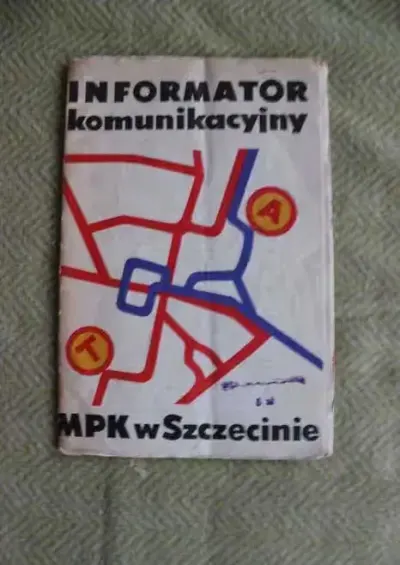 Informator komunikacyjny MPK Szczecin 1974 — praca Ecdp, Szczecin