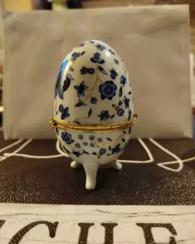 Jajko ceramiczne a"la faberge — praca Wojciech, Kraków