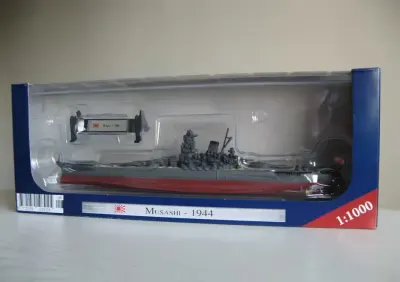 Japoński pancernik Musashi, 1:1000/Nowy! — praca Krzysztof, Poznań