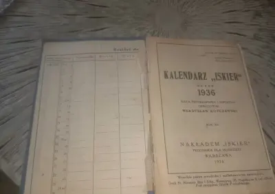 Kalendarz ISKIER 1939r — praca Krzysztof, Łódź