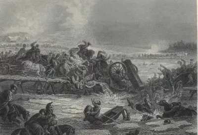 Kampania 1812 roku. Przeprawa przez Berezynę. — praca JACEK, Warszawa