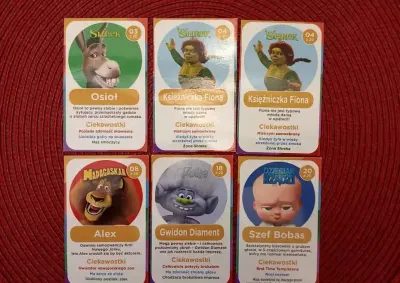 Karty kolekcjonerskie DreamWorks — praca Maciek, Łódź
