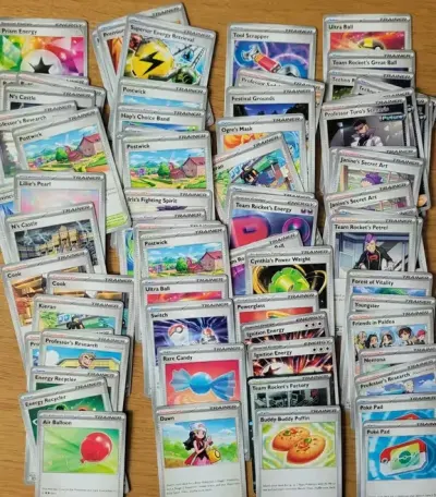 Karty Pokemon TCG Trainer, Item, Supporter 100 kart — praca Marcin, Kraków
