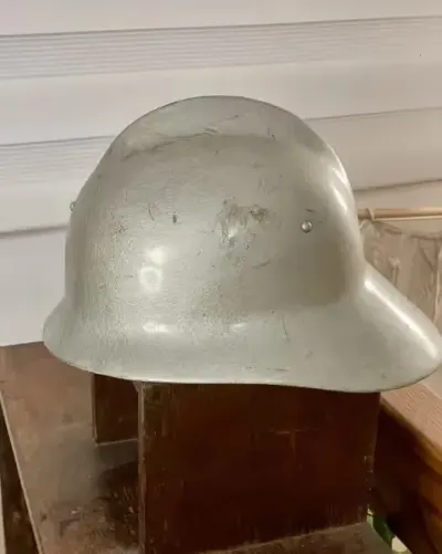 Kask strażacki straż pożarna ogniowa PRL zabytek vintage — praca Ja.nóż, Gdańsk