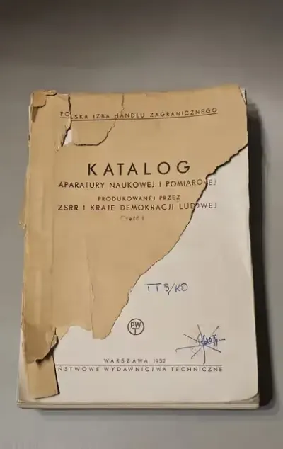 Katalog Aparatury Naukowej i Pomiarowej Produkowanej Przez ZSRR i Kraj — praca Mariusz, Poznań