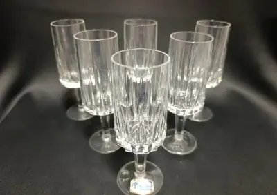 Kieliszki Lausitzer Glas szkło kryształowe wintage — praca Tetiana, Wrocław