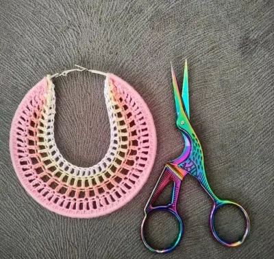 Kolczyki Boho handmade na szydełku koła — praca Kasia, Kraków