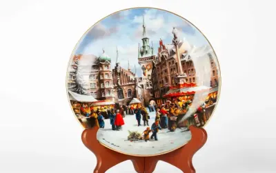 Kolekcjonerski talerz świąteczny Johan Seltmann Vohenstraus Bradex — praca Adam, Poznań