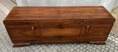 Komoda/Szafka RTV Orzech 196 Art-Deco Piękny Antyk Po Renowacji — praca Tomasz, Warszawa