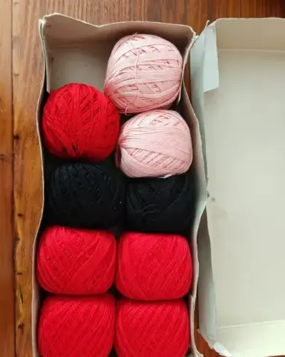 Kordonek Snehurka 30g 9 szt bawełna — praca Małgorzata, Wrocław