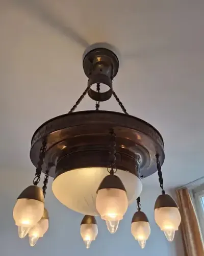 Lampa Art Deco lata 30-te XXw. — praca Małgorzata, Szczecin