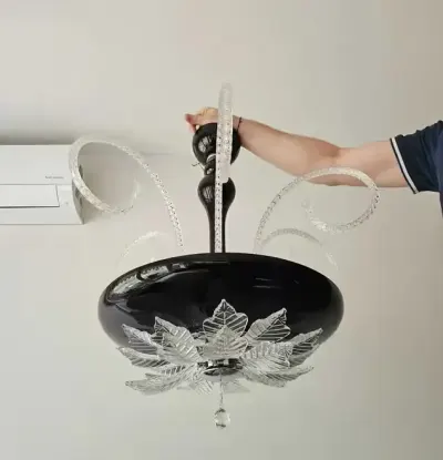 Lampa Azzardo -  nowoczesny żyrandol w stylu retro — praca Małgorzata, Poznań