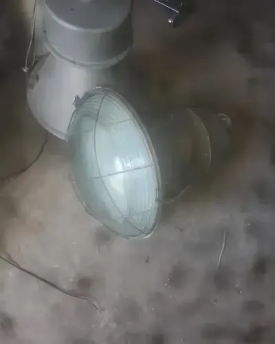 Lampa metalowa PRL  predom-mesko przemyslowa loft — praca mo-mik, Łódź