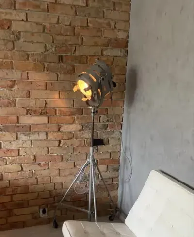 Lampa Prl vintage  retro stojąca podlogowa 1963r — praca Jacek, Poznań