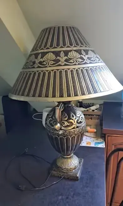 Lampa vintage duza — praca Nina, Gdańsk