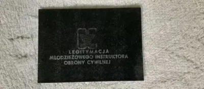 Legitymacja młodzieżowego instruktora obrony cywilnej - OKAZJA!!! — praca Sandra, Wrocław